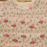 Bonjour Diary :: Handsmock Blouse Long Sleeves Rosa Bloom Print