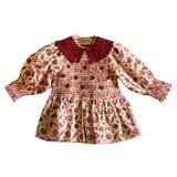 Bonjour Diary :: Handsmock Blouse With Removable Crochet Collar Aline Print