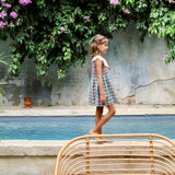 Bonjour Diary :: Ibiza Top + Hair Clip Pink Green Honeycomb Check