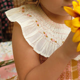 Bonjour Diary :: Ibiza Top + Hairclip Caramel Honeycomb Check