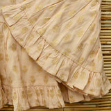 Bonjour Diary :: Skirt Dress + Hairclip Flowers Lurex Light Pink Chanderi