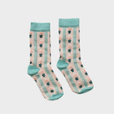 Bonjour Diary :: Stripe Socks Turquoise Blue