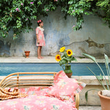 Bonjour Diary :: Tunique With Embroidered Collar With Hair Clips Marguerite Print
