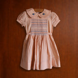 Bonjour Diary - Handsmock Dress Pink Check Voile