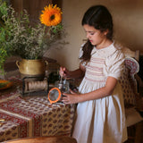 Bonjour Diary - Handsmock Dress Natural Cotton Flex