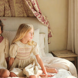 Bonjour Diary - Handsmock Dress Natural Cotton Flex