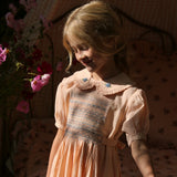 Bonjour Diary - Handsmock Dress Pink Check Voile