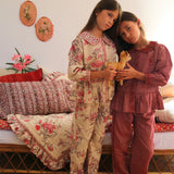 Bonjour Diary - Pyjama Set With Pouch Vence Print