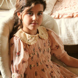 Bonjour Diary - Romantique Tunique Pink Garden Flowers Print