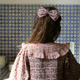 Bonjour Diary - Tunic With Hair Clip Blue Flower Field Print