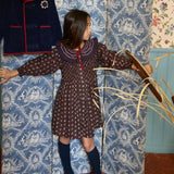 Bonjour Diary - Tunic With Hair Clips Little Bouquet Print