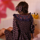 Bonjour Diary - Tunic With Hair Clips Little Bouquet Print