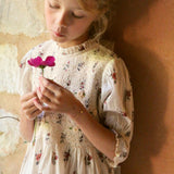 Bonjour Diary - Handsmocks Blouse Garden Flowers Print