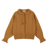 Emile Et Ida :: Cardigan Col Crochet Caramel