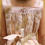 Bonjour Diary :: Eleonore Dress Flowers Lurex Light Pink Chanderi