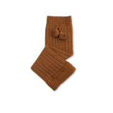 Collegien :: Eleonore Ribbed Merino Wool Legwarmers With Pompoms 779