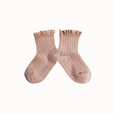 Collegien - Lili Lace Trim Ribbed Ankle Socks 331