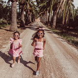 Louise Misha :: Dress Martine Pink Fragola Vichy