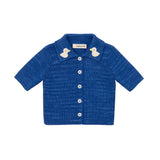 Misha And Puff -  Duckling Cafe Cardigan Blue Ribbon