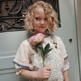 에밀 에 이다 :: 블라우스 브로디 크림 / 블루 앤 핑크