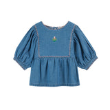 Emile Et Ida :: Blouse Brodee Denim Denim Light