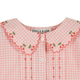 Emile Et Ida -  Blouse Brodee Vichy Vivi