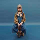 Emile Et Ida :: Embroidered Denim Overalls Denim