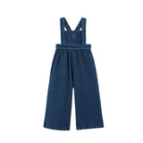 Emile Et Ida :: Embroidered Denim Overalls Denim