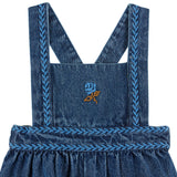 Emile Et Ida :: Embroidered Denim Overalls Denim