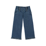 Emile Et Ida :: Embroidered Denim Sailor Trous Denim