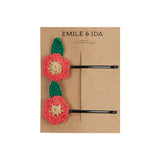 Emile Et Ida :: Fine Hairclips Set of 2 Pink