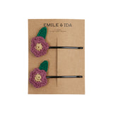 Emile Et Ida :: Fine Hairclips Set of 2 Violet