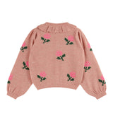 Emile Et Ida :: Flowers Cardigan Rose