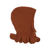 Emile Et Ida :: Garter Stitch Baby Hood Caramel