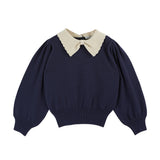 Emile Et Ida :: Pierrot Collar Pullover Marine