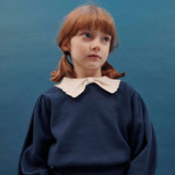 Emile Et Ida :: Pierrot Collar Pullover Marine