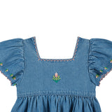 Emile Et Ida :: Robe Brode Denim Denim Light