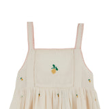 Emile Et Ida -  Robe Brodee Coeur Creme