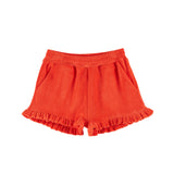 Emile Et Ida -  Short Volant Eponge Coquelicot