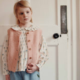 Emile Et Ida - Pantalon Denim Brode Tulipe Bleu Delave