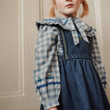 Emile Et Ida - Blouse Grand Col Carreau Carreaux Celestine