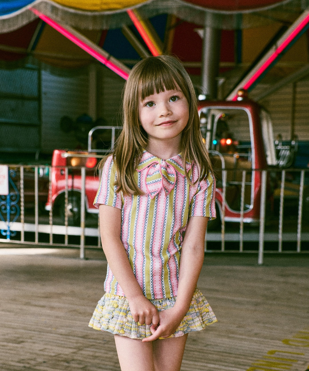 Misha And Puff -  Eyelet Popcorn Skating Skirt Bubble Space Dye