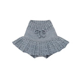 Misha And Puff -  Eyelet Popcorn Skating Skirt Dove