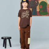 The Animals Observatory - Dunker Kid T-Shirt Dark Brown