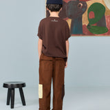 The Animals Observatory - Dunker Kid T-Shirt Dark Brown