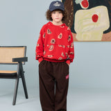 The Animals Observatory - Beaver Kid Hoodie Red