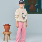 The Animals Observatory - Bear Kid Sweatshirt Raw White