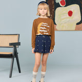 The Animals Observatory - Olingo Denim Kid Skort Blue