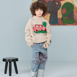 The Animals Observatory - Boxfish Kid Sweater Raw White