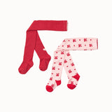 Floess - Vera Tights 2-Pack Pink-Red Glitter 2-Pack